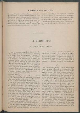 El último beso.