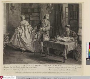A FEMME AVARE GALANT ESCROC