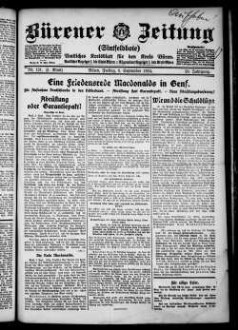 Bürener Zeitung. 1896-1935