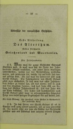Erster Abschnitt. Griechenland und Macedonien