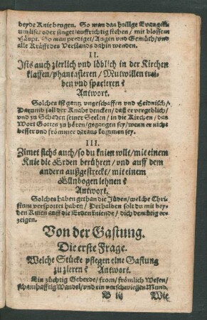 Von der Gastung.