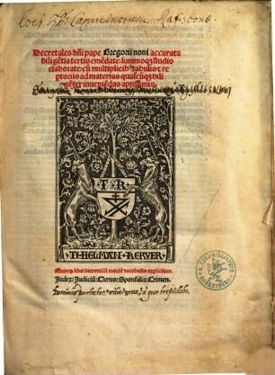 Decretales d[omi]ni pape Gregorii noni ...