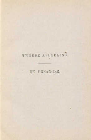 Tweede afdeeling. De Preanger