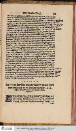 Caput III. Ein Situs in der Ebne gelegen welcher an der einen Seiten einen Flusz hat der ihne daselbst verwahrt und versicher und auff der ander einen Hügel hat der ihn beschiesset