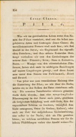 Erste Classe. Pilze