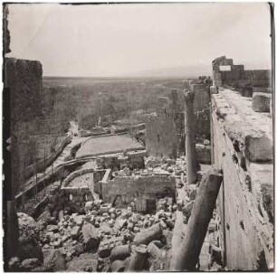 Bacchustempel, Baalbek: Blick vom Dach des Tempels