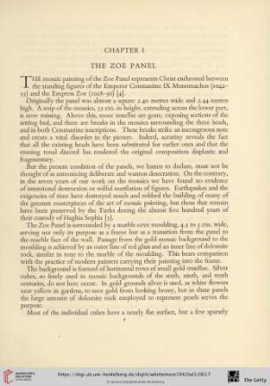 Chapter I: The Zoe Panel