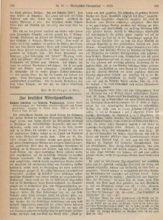 355-357 Zur deutschen Alterthumskunde