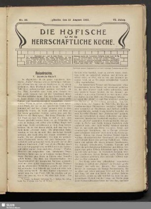 No. 22, 15. August 1910