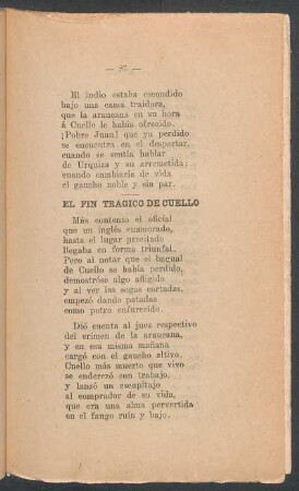 El fin trágico de Cuello