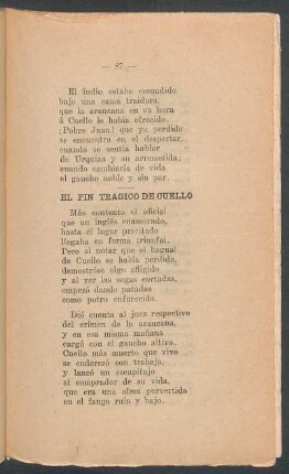El fin trágico de Cuello