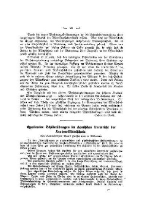 Qualitative Schülerübungen im chemischen Unterricht der Knaben-Mittelschule