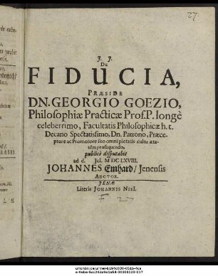 De Fiducia