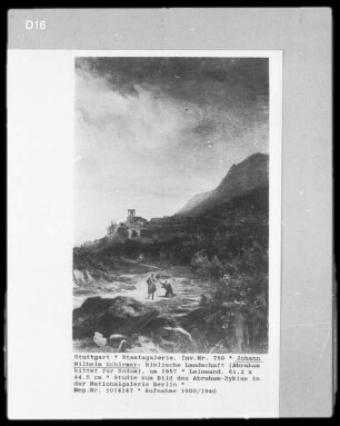 Biblische Landschaft (Abraham bittet für Sodom)