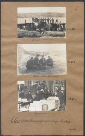 Kriegsgefangenenlager Amberg (Küche im Freien, Winter 1915/1916)