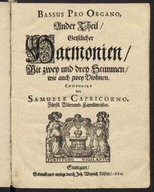 1r-D4v, Geistliche Harmonien: Ander Theil ; Bassus pro organo