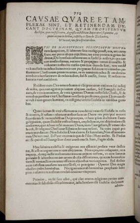 Causae Quare Et Amplexae Sint, Et Retinendam Ducant Doctrinam, Quam Profitentur Ecclesiæ, quæ confessionem Augustæ exhibitam Imperatori sequuntur, & quare ... adsentiendum.