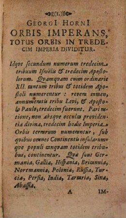 Georgi[i] Horni[i] Orbis Imperans