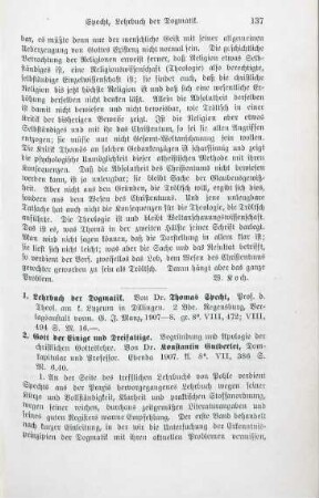 137-139 [Rezension] Specht, Thomas, Lehrbuch der Dogmatik