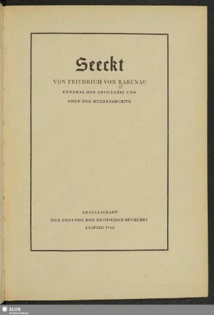 Seeckt