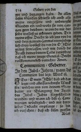Communion-Gebetter.