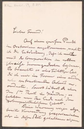 Brief an Friedrich Spitta : 25.10.1895