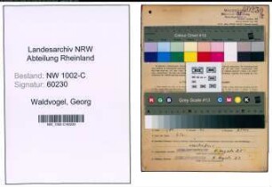 Entnazifizierung Georg Waldvogel, geb. 07.03.1914 (Betriebsleiter)
