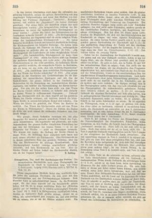 315-317 [Rezension] Das Evangelium und die Apokalypse des Petrus