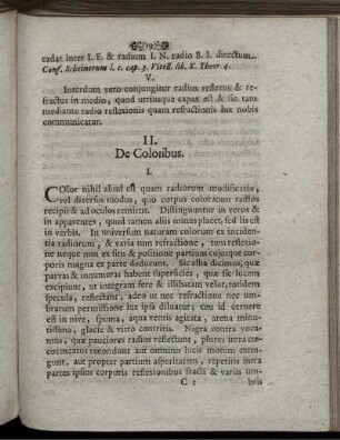 II. De Coloribus