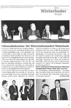 Podiumsdiskussion: Der Wirtschaftsstandort Winterhude