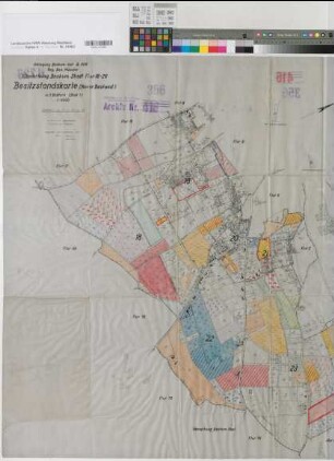 Beckum (Beckum), Umlegung Beckum-Ost, Besitzstandskarte Bl.1 -neuer Bestand