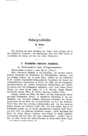 Schulgeschichte