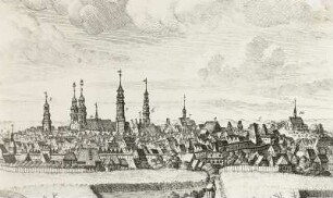 Prospect der Stadt Zittau gegen Süd Westen (Ausschnitt)