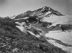 Berglandschaft mit Gletscher