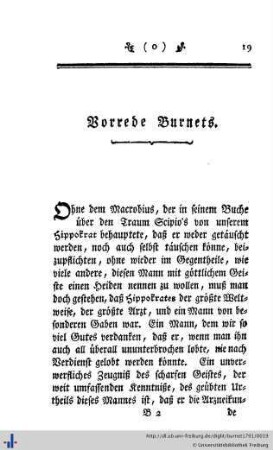 Vorrede Burnets.