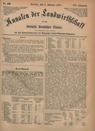 No. 10. Berlin, den 1. Februar 1873. XIII. Jahrgang.