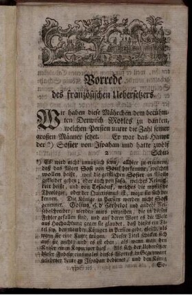 Vorrede des französischen Uebersetzers