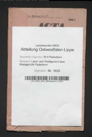 Erblasser: Kordes, Wilhelm; Erblasser: Kordes, Maria, geb. Ringelmann: