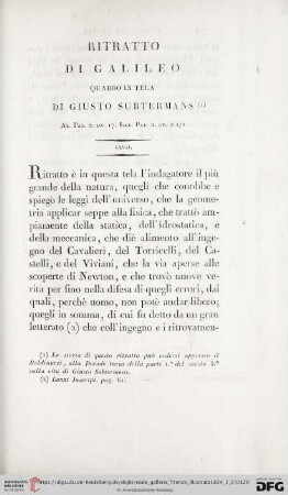 Ritratto di Galileo quadro in tela di Guisto Subtermans