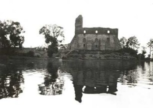 Trakai. Die Inselburg, augenommen aus einem Boot von Südsüdost