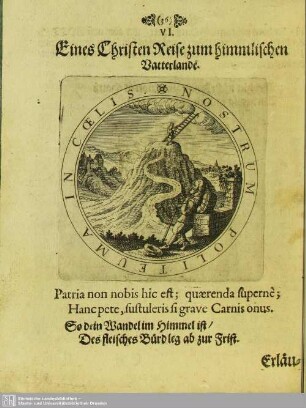 VI. Eines Christen Reise zum himmlischen Vatterlande