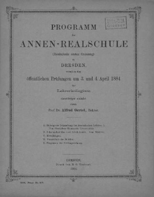 Beitrag zur Behandlung der dramatischen Lektüre : 1. Teil
