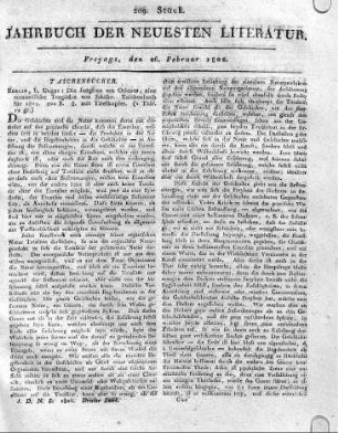 Berlin, b. Unger: Die Jungfrau von Orleans, eine romantische Tragödie von Schiller. Taschenbuch für 1802. 2oo S. 8. mit Titelkupfer.