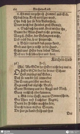 Kirchen-Lied um fruchtbare Zeiten