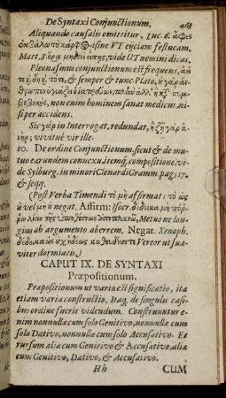 Caput IX. De Syntaxi Praepositionum