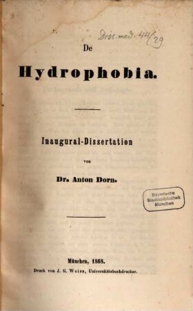 De Hydrophobia