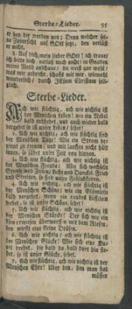 Sterbe-Lieder
