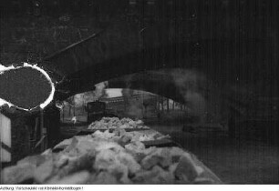 Dresden. Die Trümmerbahn auf Dresdens Straßen, um 1945/1946