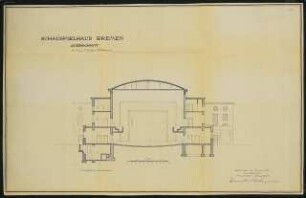 Schauspielhaus, Bremen Wiederaufbau: Querschnitt 1:100