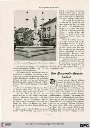 Zum Deggendorfer Brunnendenkmal